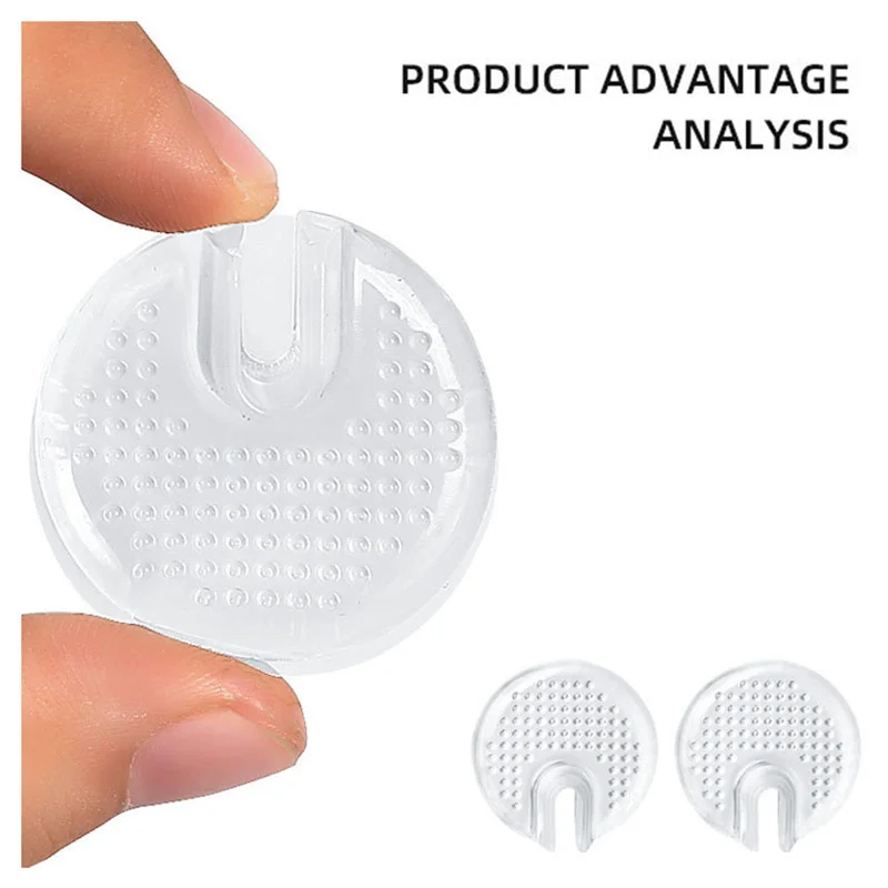 Silicone Flip Flop Forefoot Pad for Toe Anti-Pain Inserts Protectors Sandals Invisible Anti slip Massage Half Yard Soft Insoles shoe insoles forefoot pads