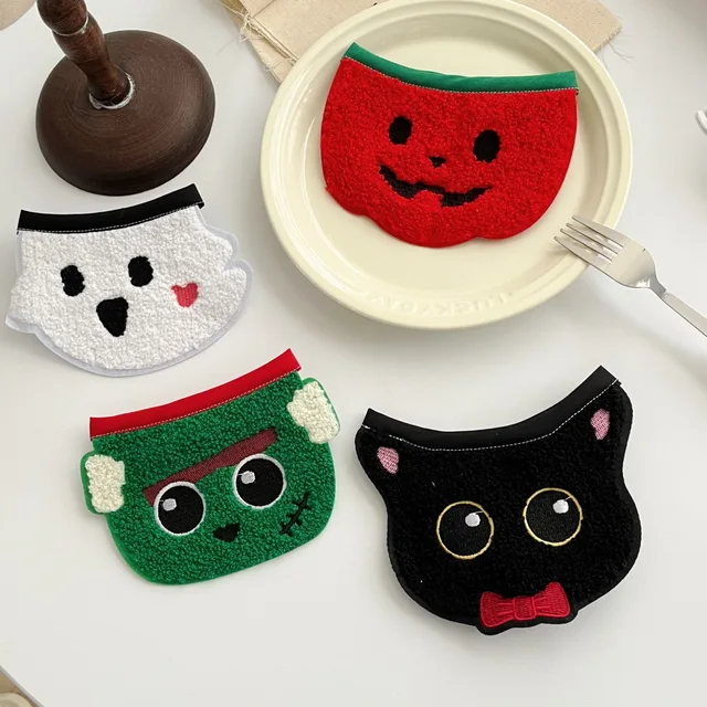 Pet Halloween Scarf  Cute Cartoon Fun Bib  Cats & Dogs Birthday Props Party 2