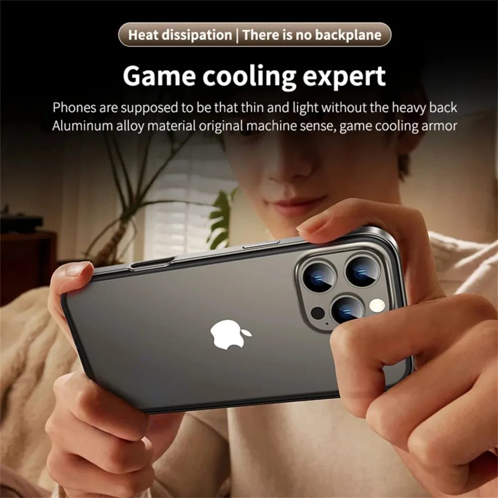 Titanium Shockproof Business Phone Case with Bare Grip Design