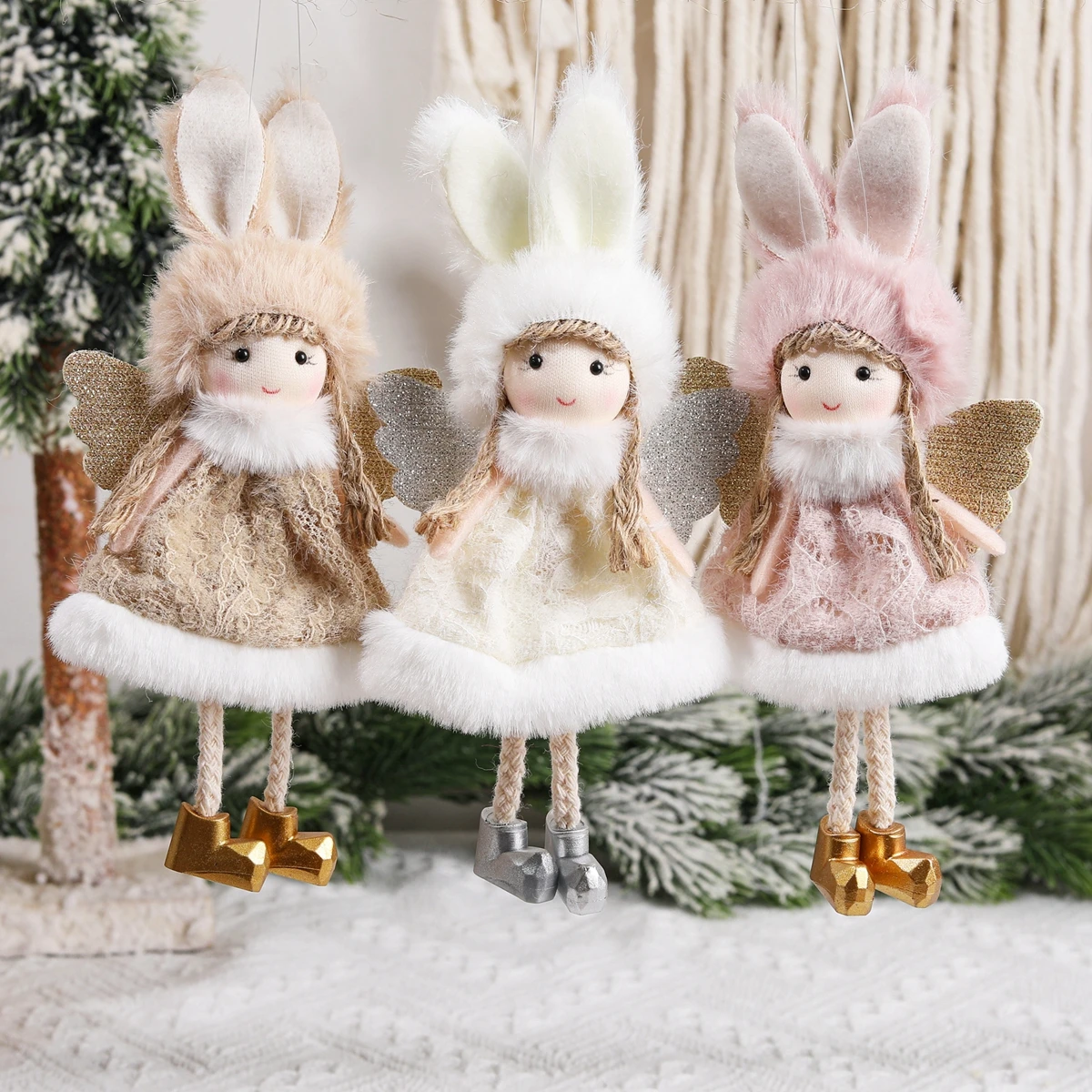 Christmas Decoration 2023 Christmas Angel Dolls Christmas Tree Ornament Decor For Home Xmas Navidad Noel Gifts New Year 2024