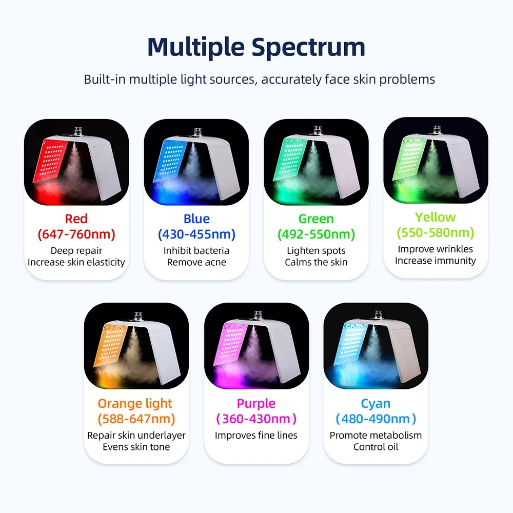 Electric Photon Facial Beauty Machine Nano Spray Hydration Skin Rejuvenation Body Care Tool 4