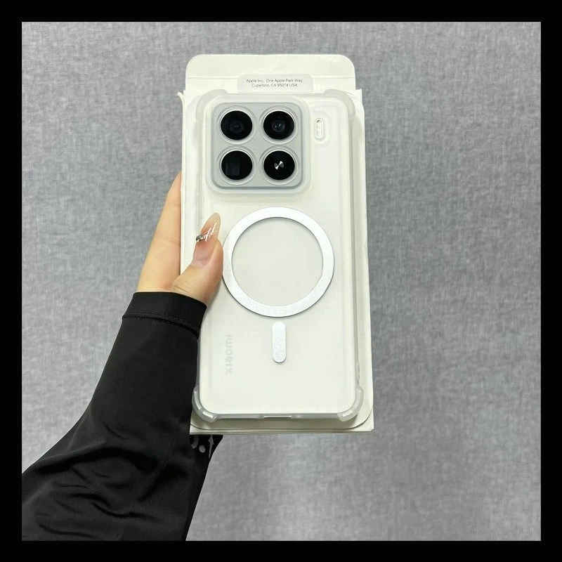 Airbag Shockproof Magnetic Wireless Charging Silicone Case with Magsafe Compatibility