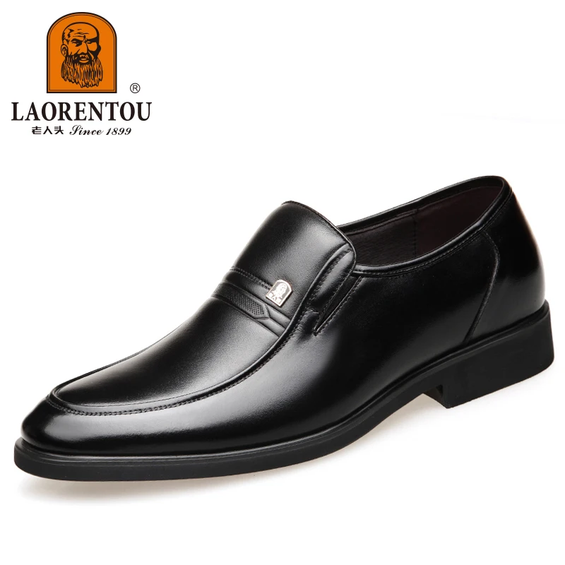 أحذية من الجلد الطبيعي للرجال ، قابلة للتنفس وقابل...