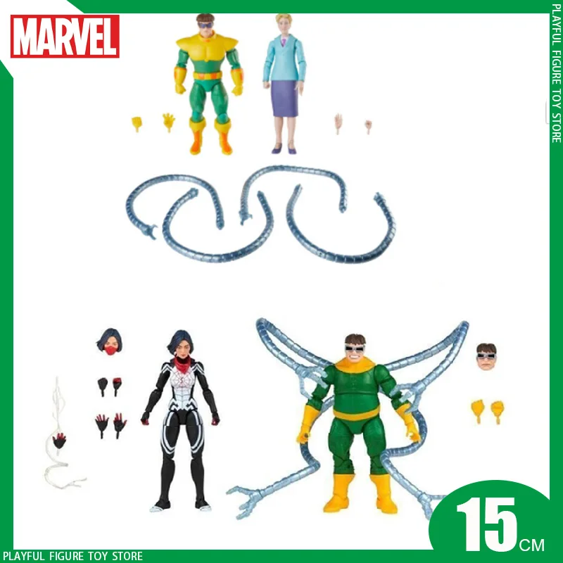 

6-Inch Anime Figure Marvel Legends Series Doctor Octopus & Anty May 2-pack 6" action Figures Statue Collection Model Toys Gifts