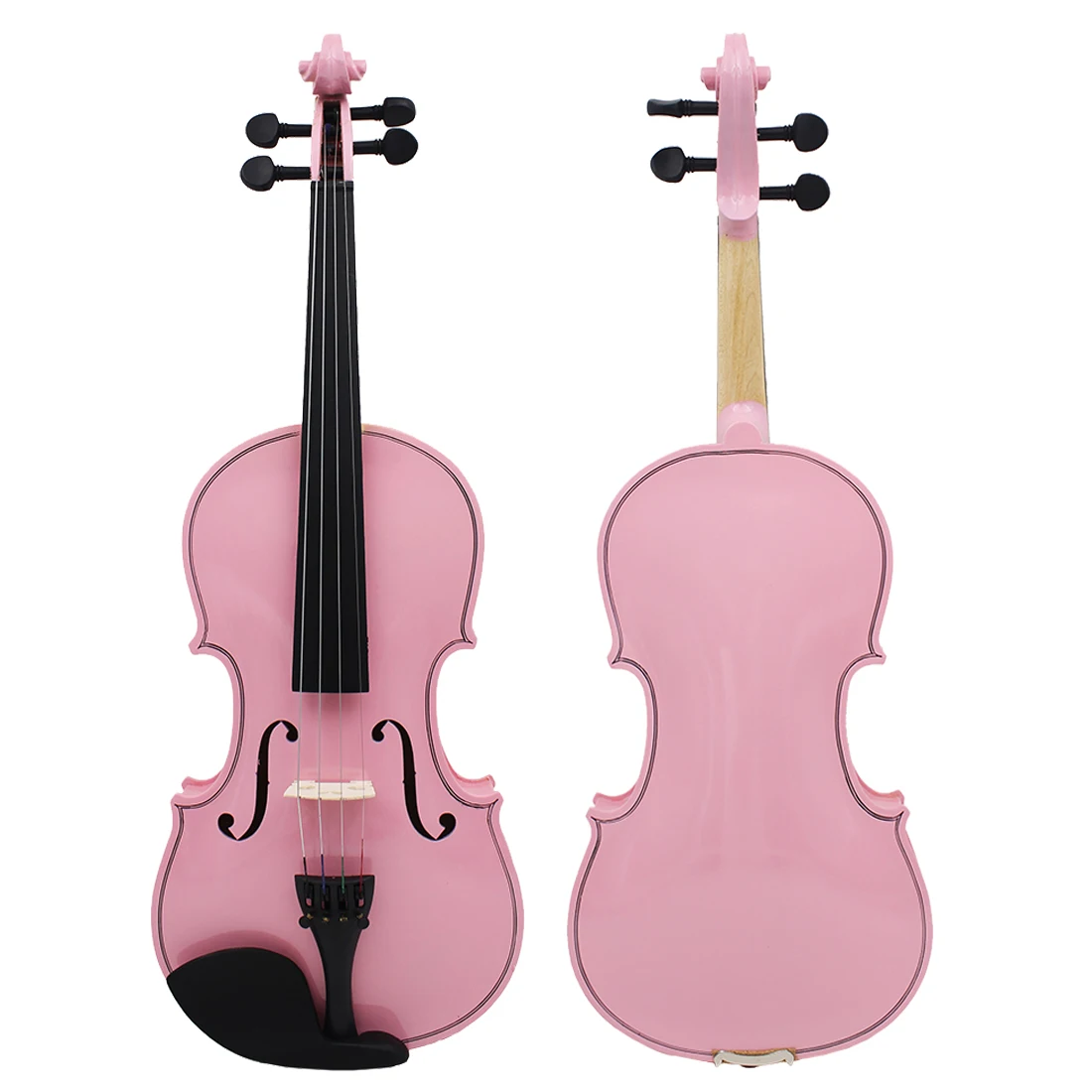 4/4 Violin Solid Wood Violin Set with Case Accessories Professional Stringed Instruments for Practice
