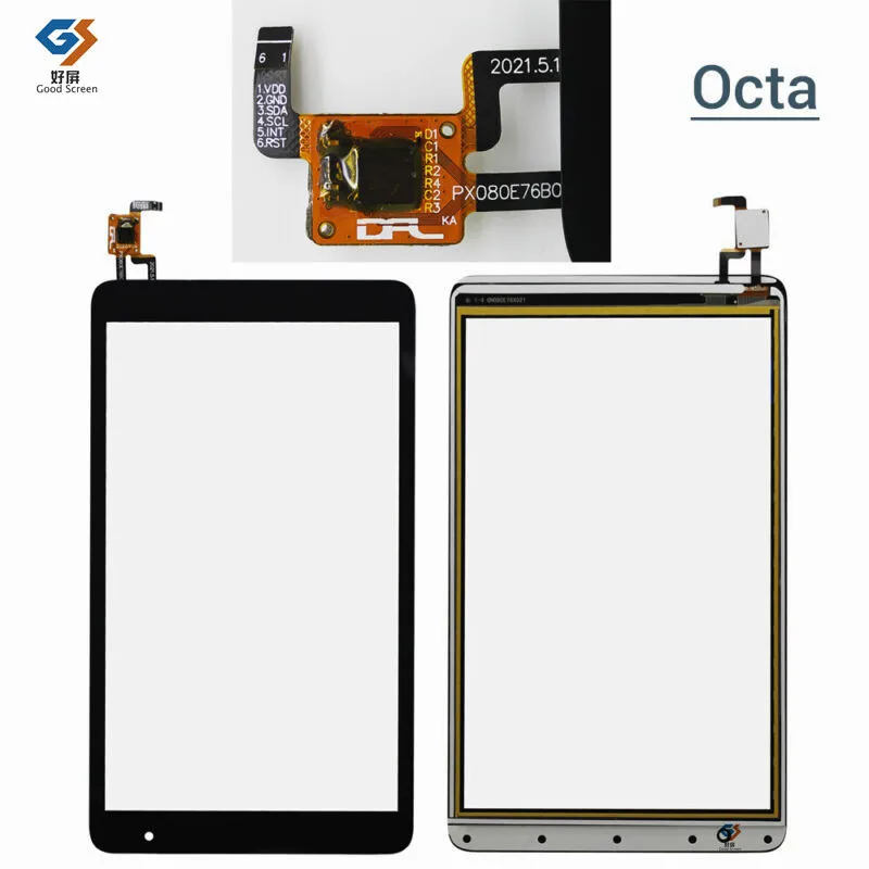 Tela de Toque Capacitiva Preta para Dispositivos Sky Elite Octa Octax Octaplus Octamax Tablet pc Sensor Digitalizador 8 - Imagem 2