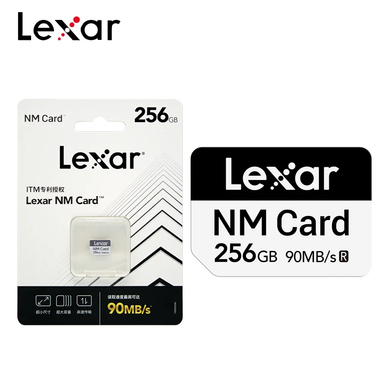 ȭ ޴  Lexar NM ī, 256GB б ִ 90 MB/s  ޸ ī  ī