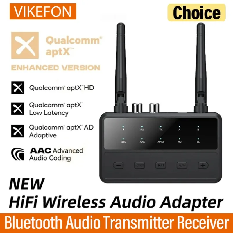 2 in 1 블루투스 오디오 송신기 수신기 데스크탑 aptX-Adaptive AD/H..