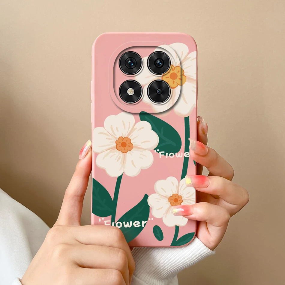 Floral Liquid Silicone Full Protection Phone Case - Elegant and Durable Cover
