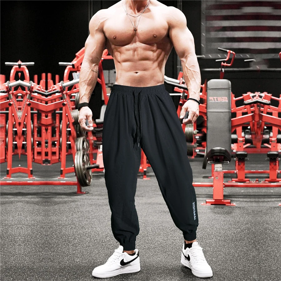 Jogger Autumn Casual Streetwear Cotton Trousers Muscle Fashion Men's Sports  Pants Gyms Workout Bodybuilding Men's Clothing - Casual Pants - AliExpress