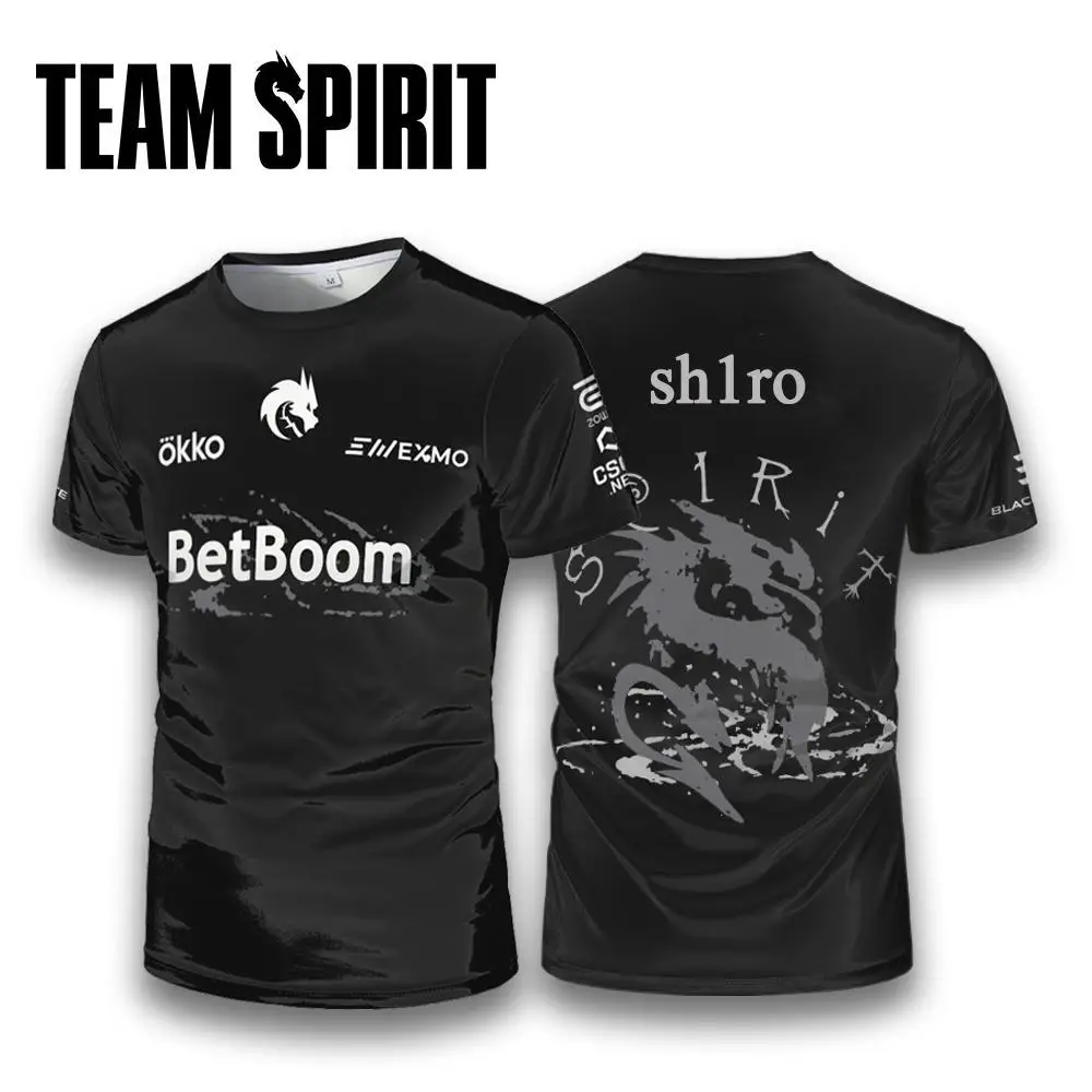 Team Spirit PRO KIT JERSEY 25-26 CS2 Esports Club Custom Player Training Uniform Donk Unisex Short-sleeved Crew Neck T-s