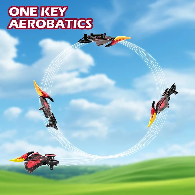 Planeur RC 2.4G 6 Axes Gyro 360° Cascade Bleu/Rouge/Vert
