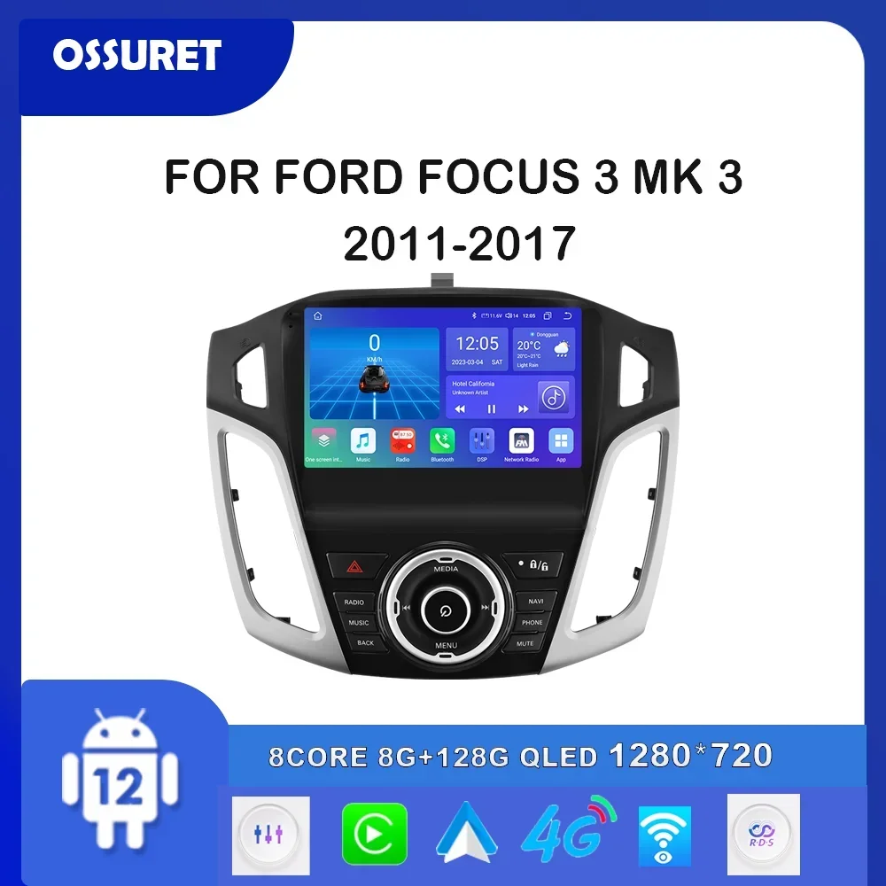 7862 Android Autoradio Lettore Video Multimediale Per Ford Focus 3 Mk 3 2011 2012 2013 2014-2017 Autoradio Gps Stereo Navi Carplay