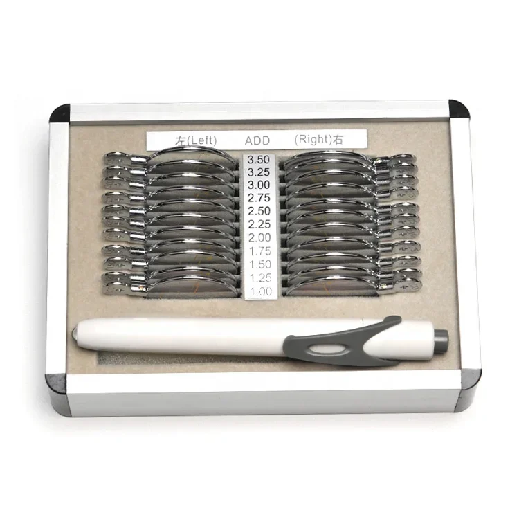 Ophthalmic equipments progressive multi-focus lenses trial lens set