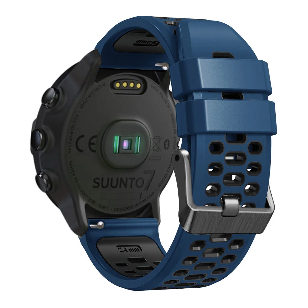 Silicone Wristband Bracelet in 24mm for Outdoor and Athletic Watches