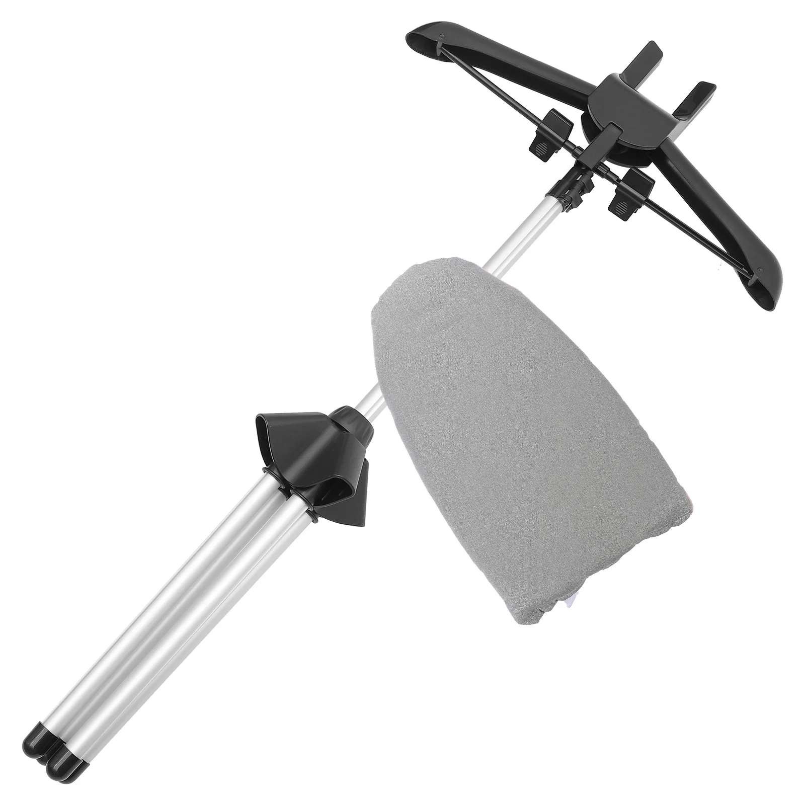 

1 Set Steaming Clothes Hanger Rack Floor Garment Steamer Rack with Glove