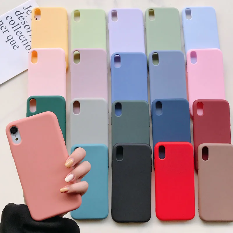 TPU Handyhülle für iPhone XR X XS Max 11 12 13 Pro Max mini Luxus Soft Candy Cover für iPhone XR XS X 6 6S 7 8Plus Hülle
