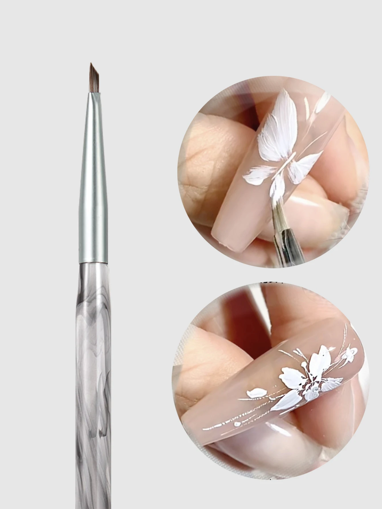 1Pc Nail Brush Magic 3D Painting Brush Gradient Drawing Pen Manicure Nail Tip Flower Drawing Acrylic Tools Nail Brushes
