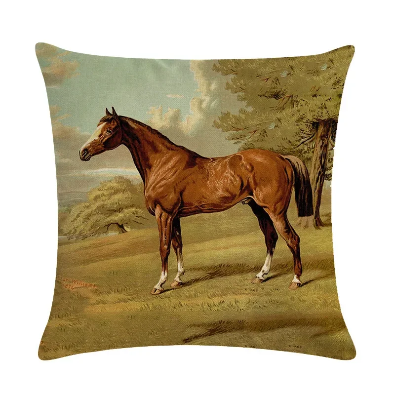 Fodera per cuscino in lino Wild West Rodeo Vintage for Boy