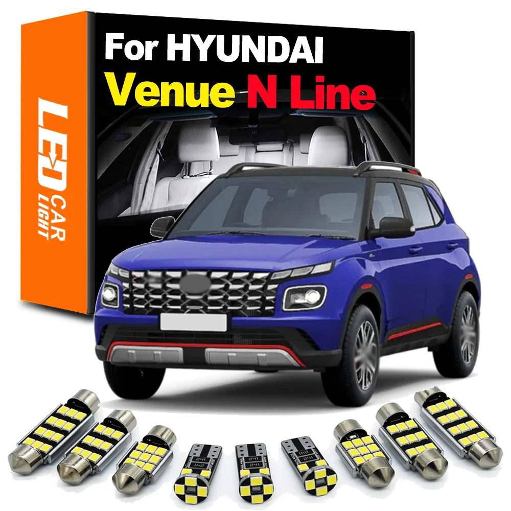 11pcs LED Interior dome Light Bulb For HYUNDAI Venue N Line 2022 2023