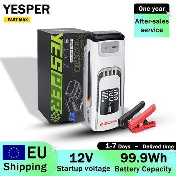 YESPER FAST MAX Avviatore di emergenza per auto portatile 12V Tensione 99,9Wh capacità auto Booster di alimentazione di emergenza LED Avviatore per auto