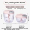 500/900ML Manual Meat Mincer Garlic Chopper Rotate Garlic Press Crusher Vegetable Onion Cutter Kitchen Cooking Accessories 3