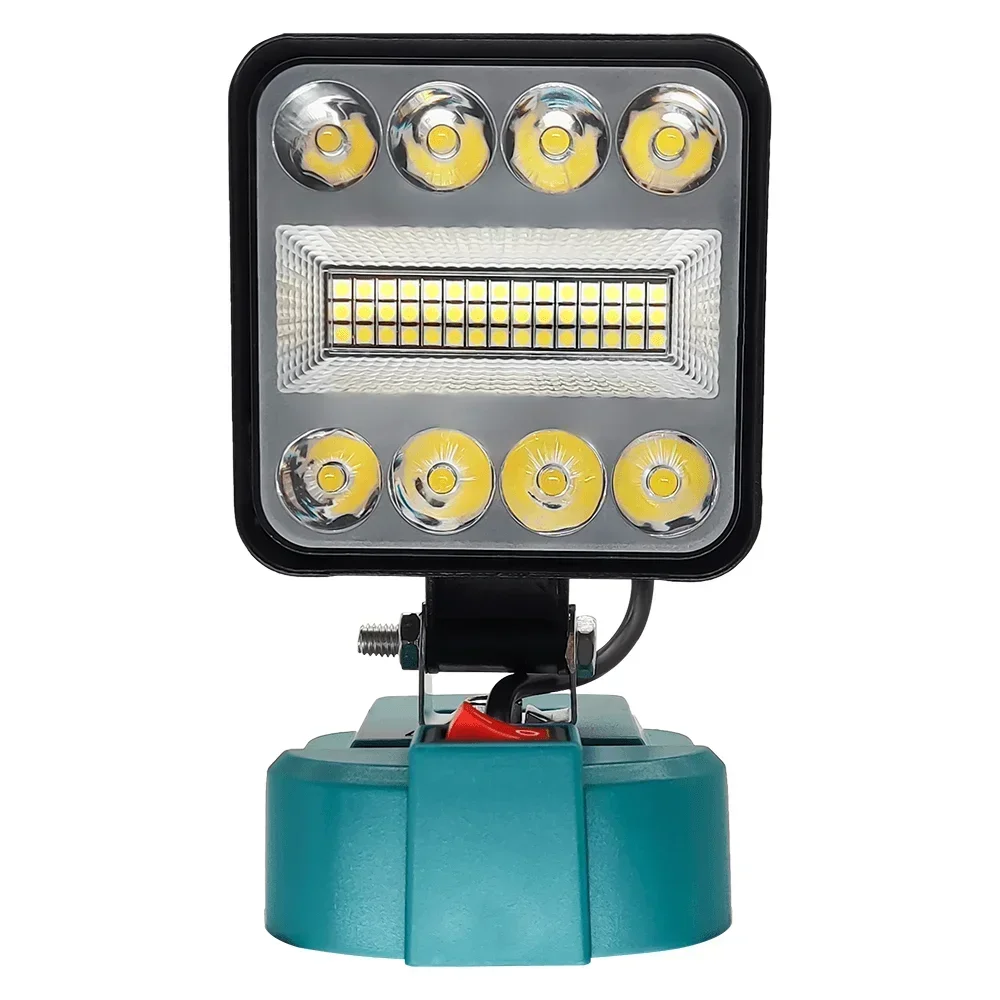 Portable Work Light-180&deg; Adjustment Electric Cordless LED Work Light 53 LED Beads For Makita 18V Battery