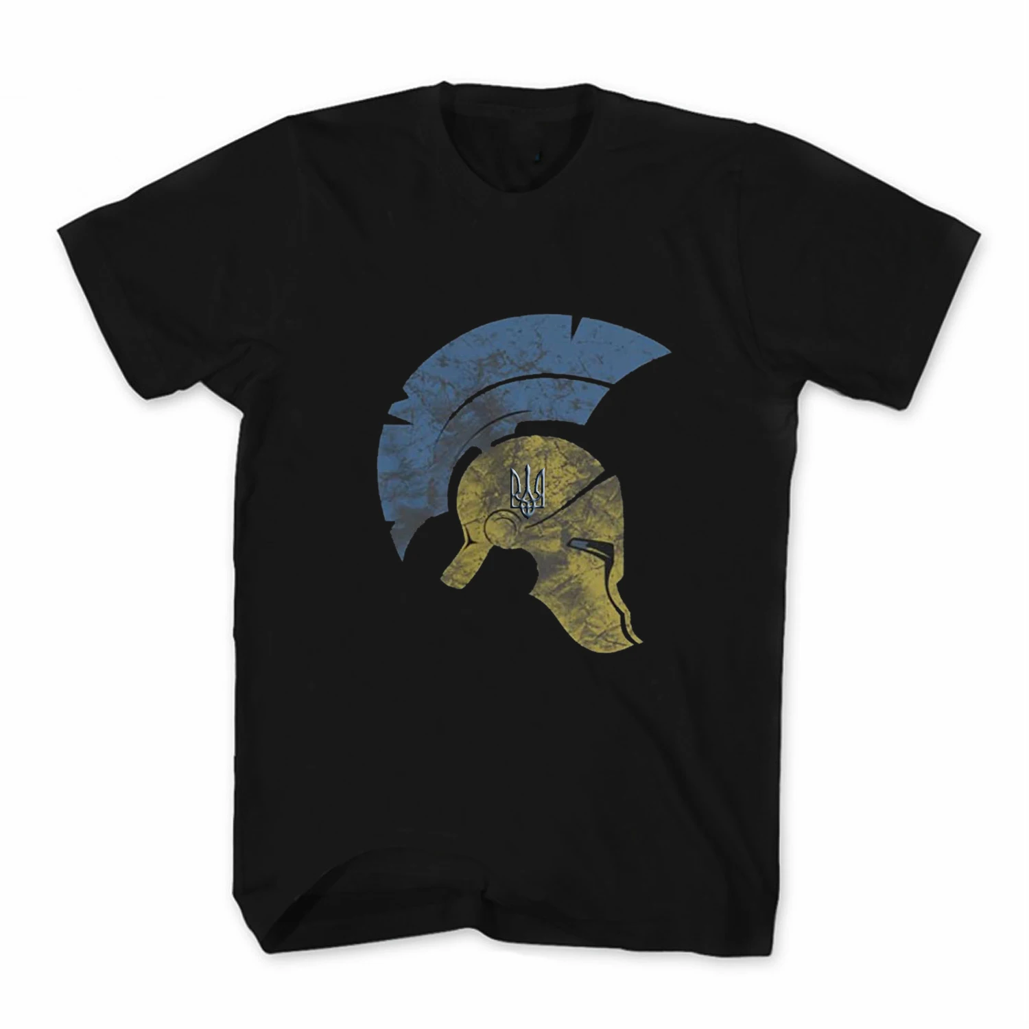 

Ukraine Flag Ukrainian Sparta Warriors T Shirt. New 100% Cotton Short Sleeve O-Neck T-shirt Casual Clothing Mens Top