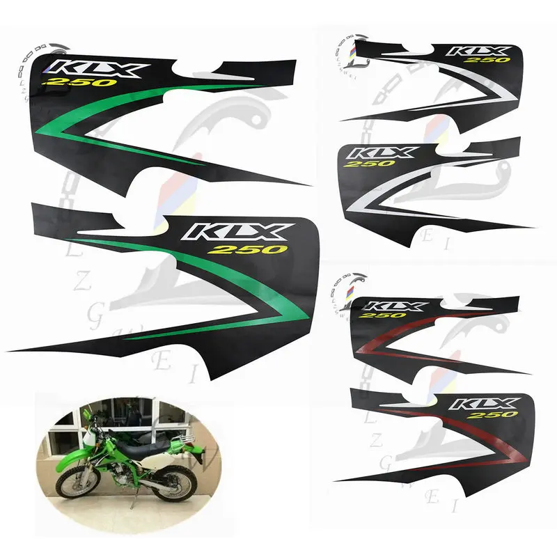 

Наклейки на топливный бак мотоцикла Kawasaki KLX250 KLX 250, водостойкая наклейка, наклейки с принтом для мотоцикла