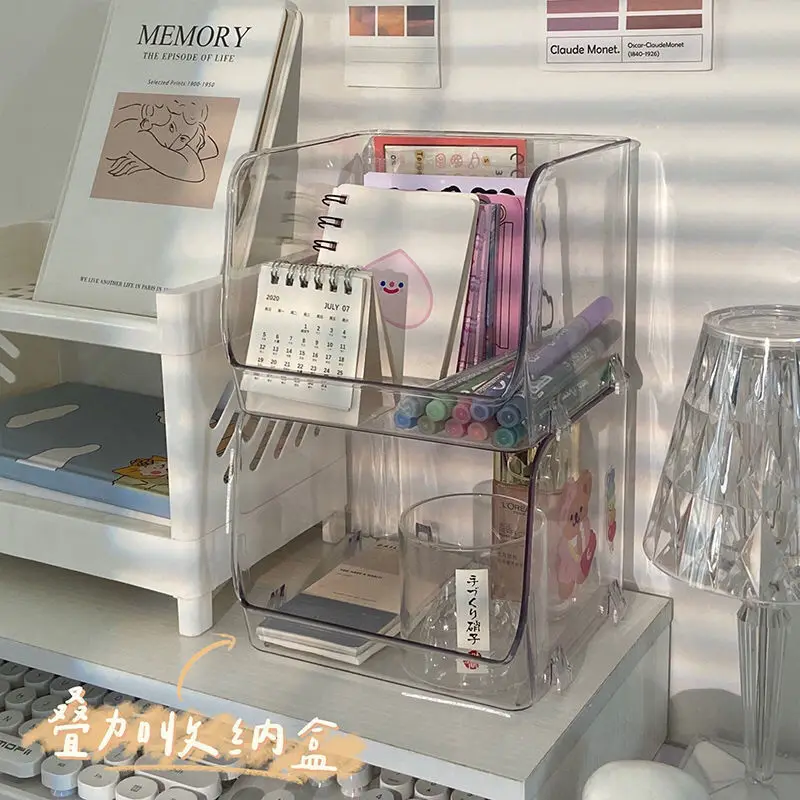 

Desktop Stationery Sundries Storage Pen Holder Stand for School Office Supplies Women's Skin Care Products Cosmetic Organizer