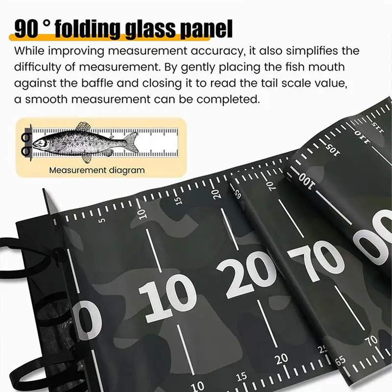 Fishing Measuring Mat Precise Waterproof Fishing Measuring Mat Wear-Resistant Fish Ruler Portable Fish Fillet For Outdoor
