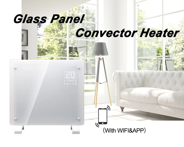 New design panel with wifi control wall mounted bathroom fast heating  standing flat or wall mounted glass infrared panel heater - AliExpress