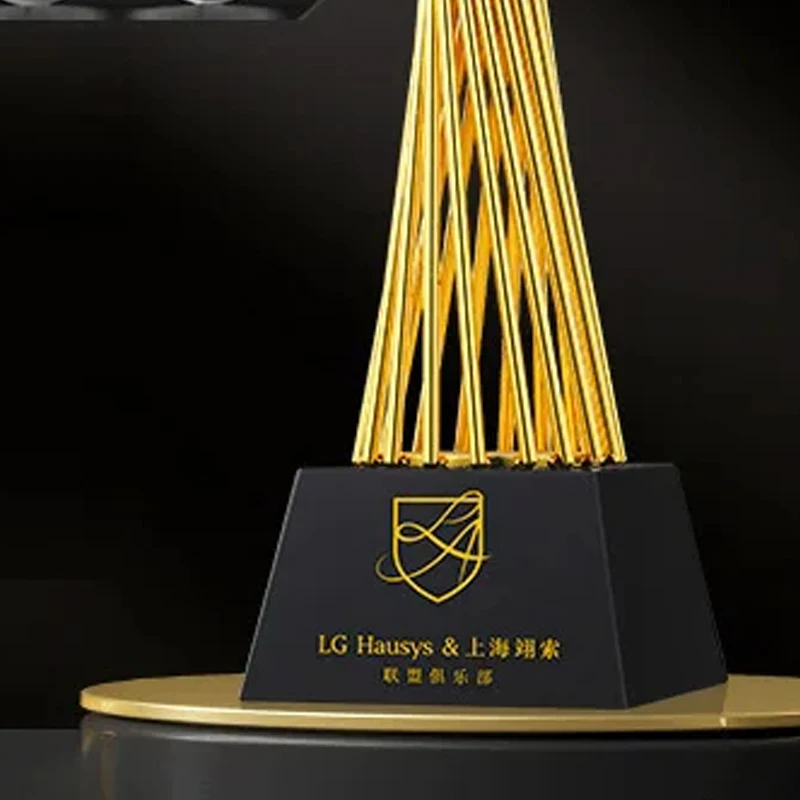 Customized Metal Trophy, High-transparent Crystal Ball, Can Choose Basketball, Football, Volleyball, Earth Sports Trophy, 1Pc