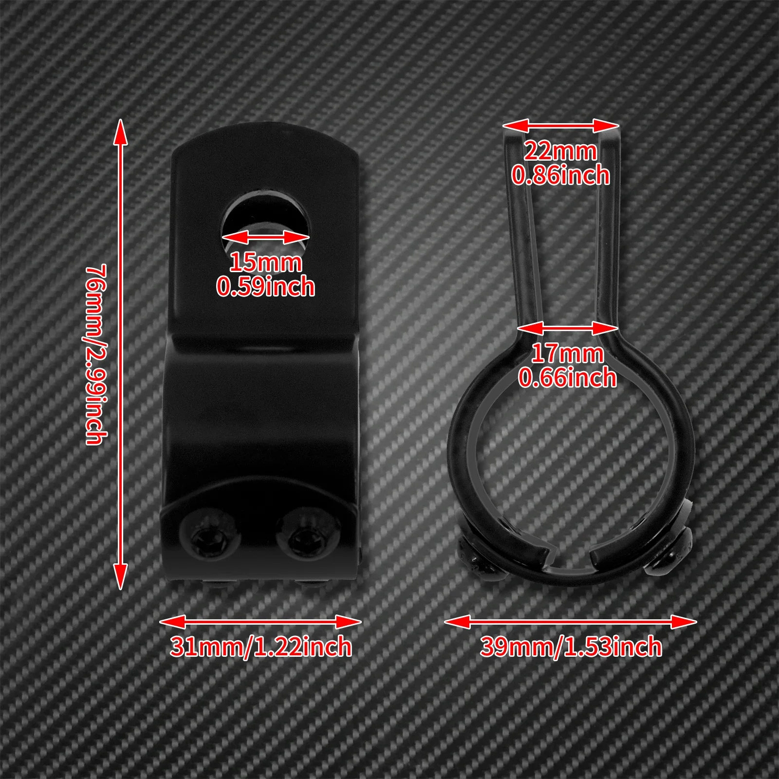 Motorcycle 32mm Engine Guard Foot Pegs Mount Clamps For Harley Sportster Softail Touring 1-1/4" Highway Footrest Mount Clamps