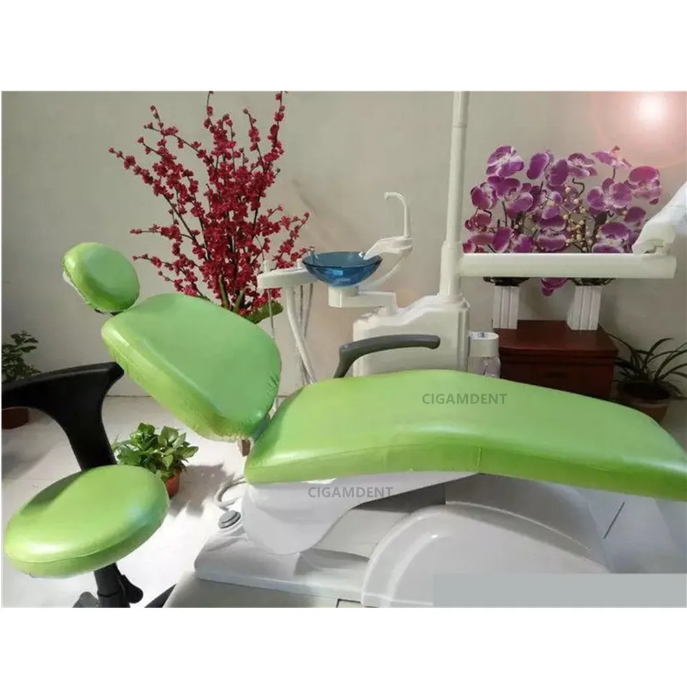 DentalUnitChairCoverSeatSleevesChairPartsProtectorDentistStoolCushionPuLeather
