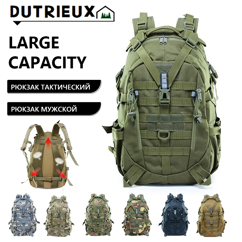 New Tactical Camping Backpacks Large Capacity Men's Military Molle
