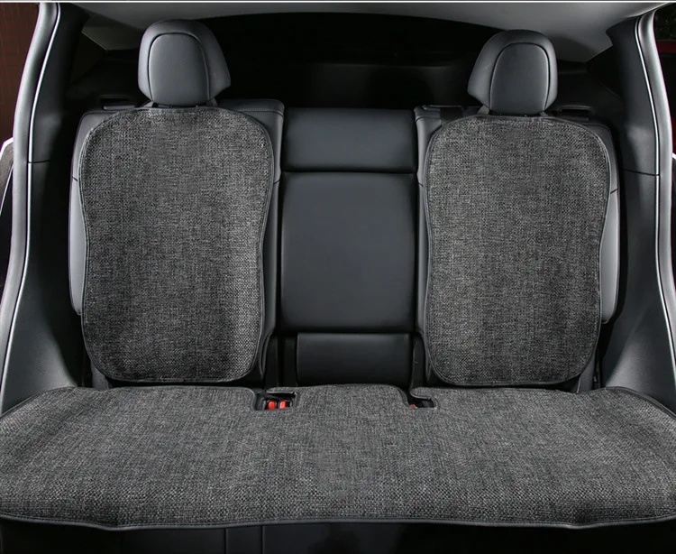 For Tesla Model 3/Y/3+ Model Y Juniper 2025 Flax Seat Pad Cover Comfortable Non-