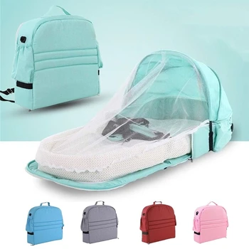 Neonati Culla Culle Lettino da viaggio per bambini con rete Pieghevole Nido per bambini Zanzariera Sacco a pelo per neonati Neonati Nido a pelo