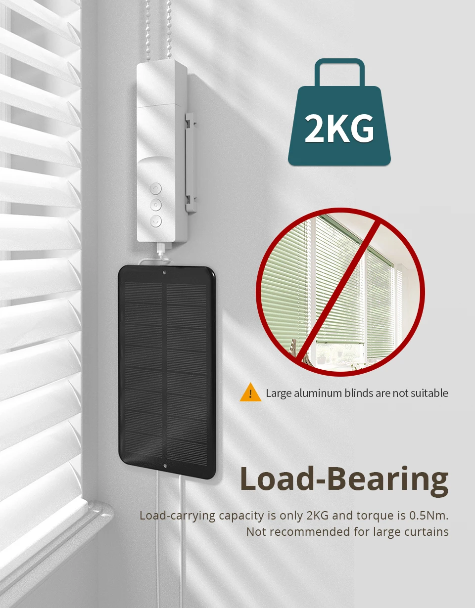 Zemismart Zigbee Roller Shade Driver Work with Tuya Bulit in Battery Blind Motor