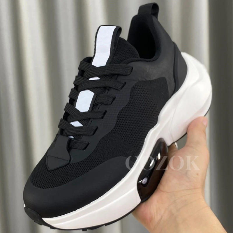

2023 New Female Daddy Shoes Autumn Breathable Comfort Air Cushion Casual Shoes Non-slip Height Increasing Ladies Loafers