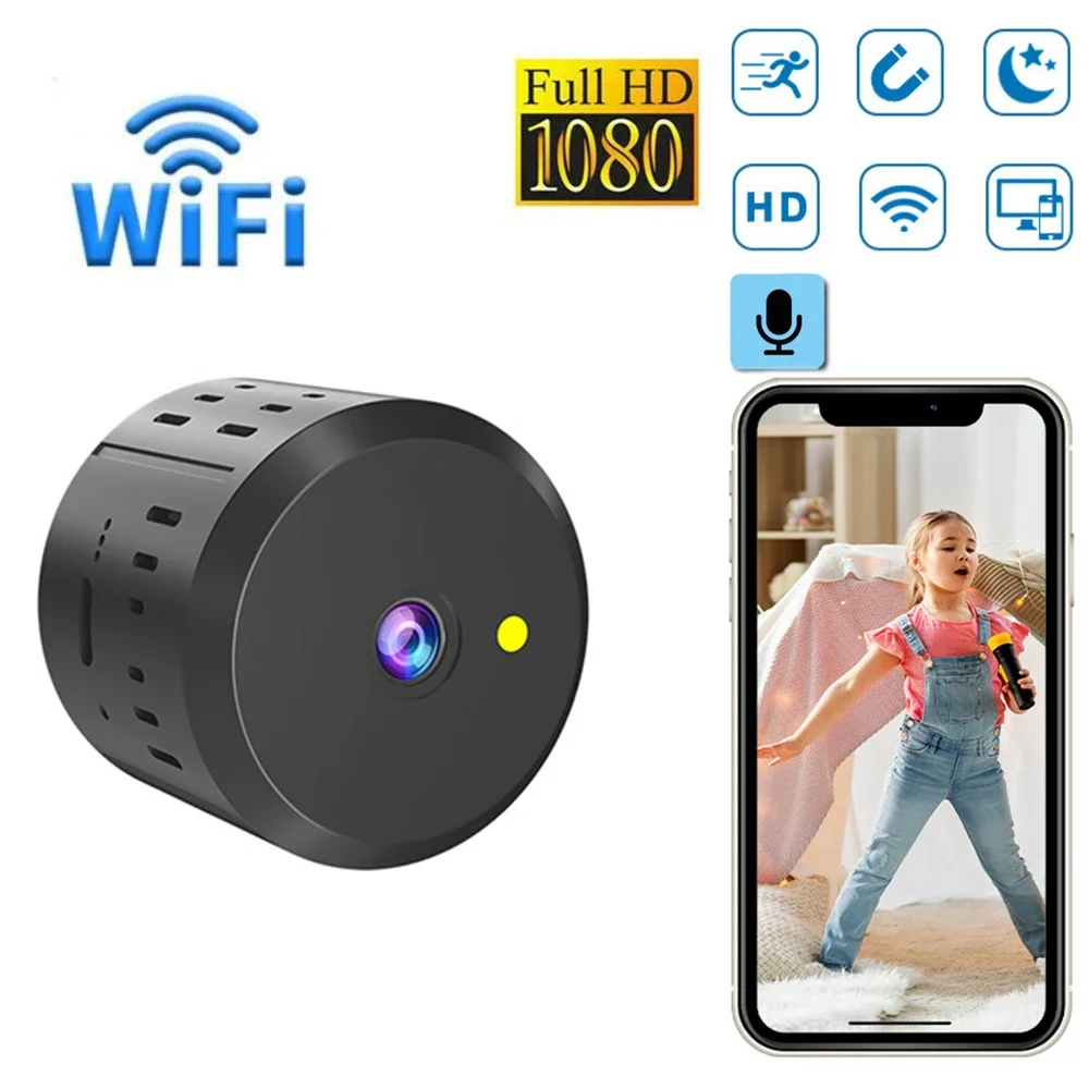 

Мини-камера 1080P HD с Wi-Fi и функцией ночного видения