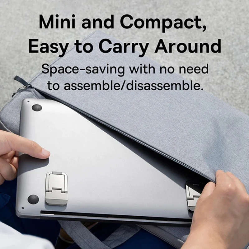 Baseus Foldable Laptop Stand Portable Notebook Support Base Holder Adjustable Riser Cooling Bracket Universal for Laptop Tablet laptop stand