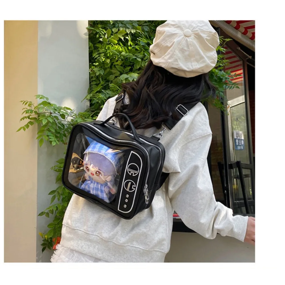 Girls' Ulzzang Backpack  New Niche Design TV Model Cute Ita Bag Japanese Girls' Crossbody Bag Fashionable Hand-held Shoulder Bag 2