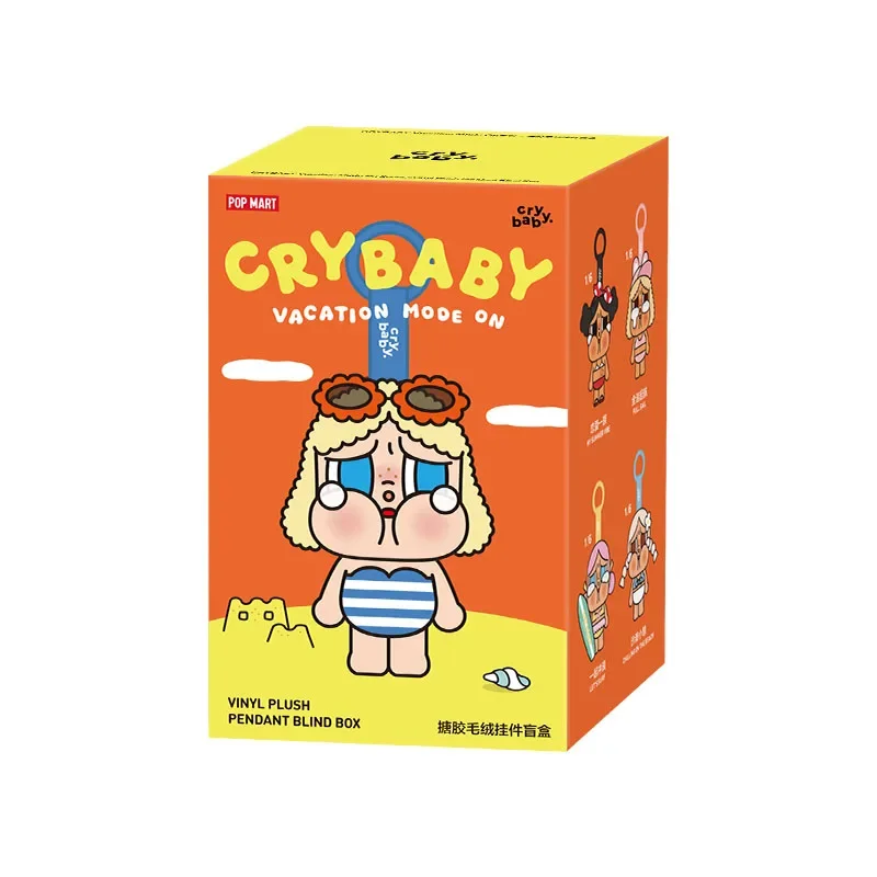 POP MART CRYBABY Vacation Mode on Series 100% Original Vinyl Plush