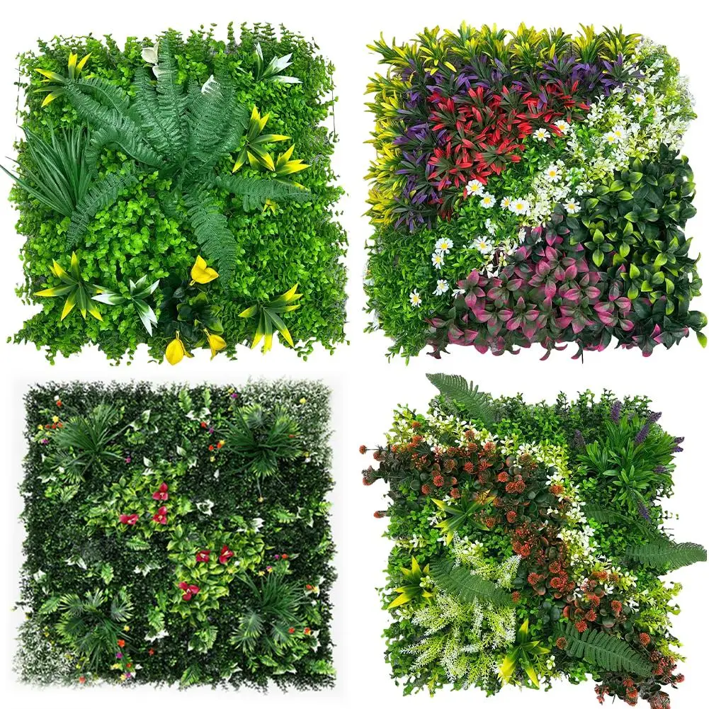 Indoor Outdoor Garden Artificial Plant Wall Indoor Decoration Dense Foliage Easy Installation Environment Safe No Maintenance