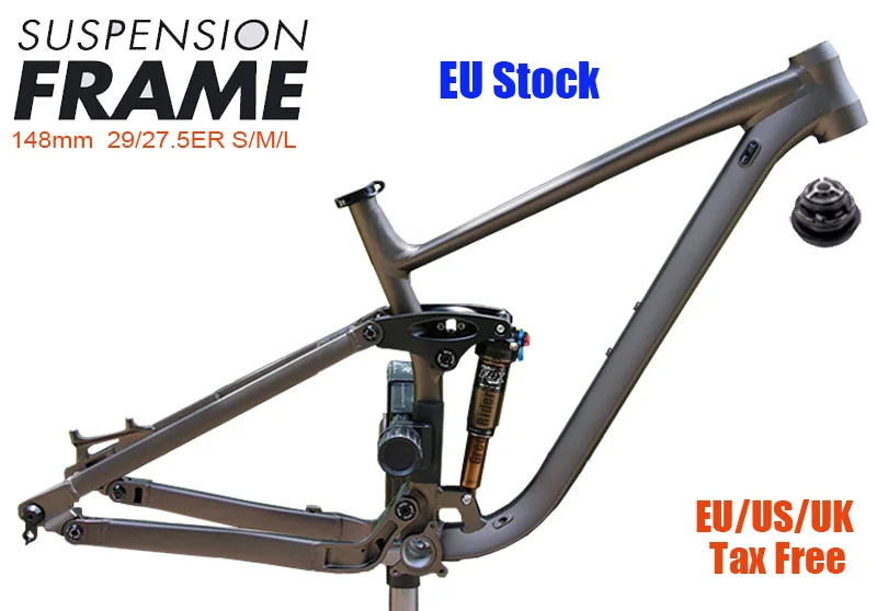 Bicycle Soft Tail Frame Full Suspension 29/27.5ER Boost 148mm Aluminium Mountain 4 Links MTB AM DH Downhill EU Stock bicycle parts,bicycle frame