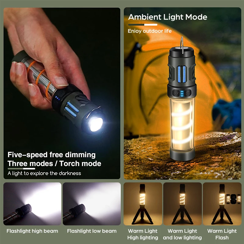 3000mAh Rechargeable Mosquito Repellent Camping Light Magnetic Mosquito Killler Lamp Repeller Pads Outdoor Tent Fishing Travel