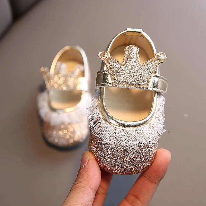 New Summer Fashion Newborn Pink Baby Shoes Non-slip Cloth Bottom Shoes Girl Elegant Breathable Leisure Baby First Walking Shoes 3