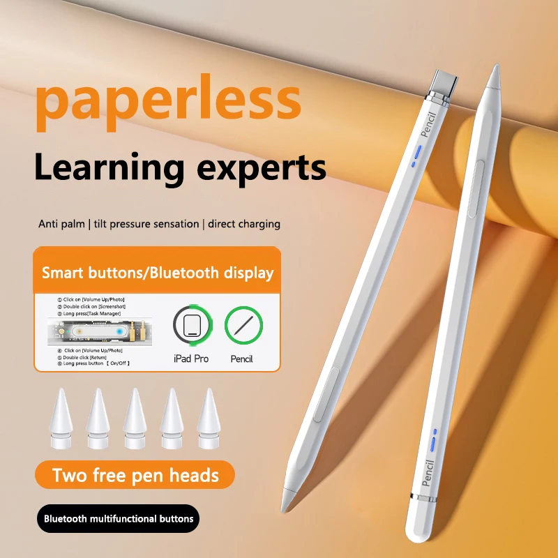 Per Ipad Pencil Palm Rejection Stylus Per Ipad Pro 11 1A Generazione 2018 - 2022 Touch Pen Per 2021 Pro 12.9 Air 5 Mini 6 Muslimah