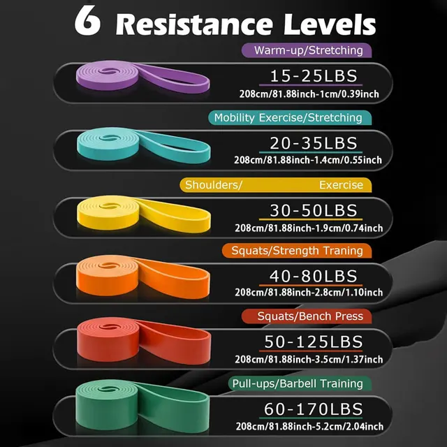 New natural latex resistance band sports resistance band set for men and women's muscle training elastic band 2